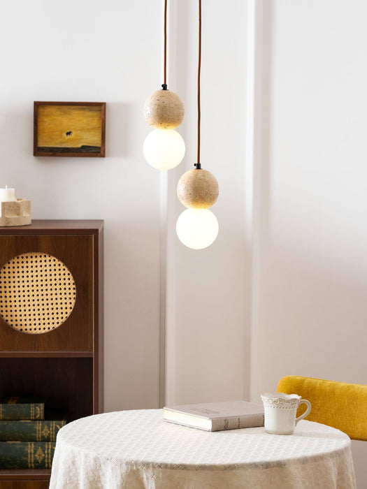 Camille Travertine Pendant Light - Simprolos