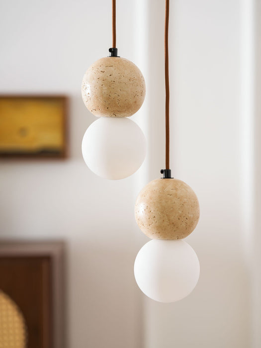 Camille Travertine Pendant Light - Simprolos