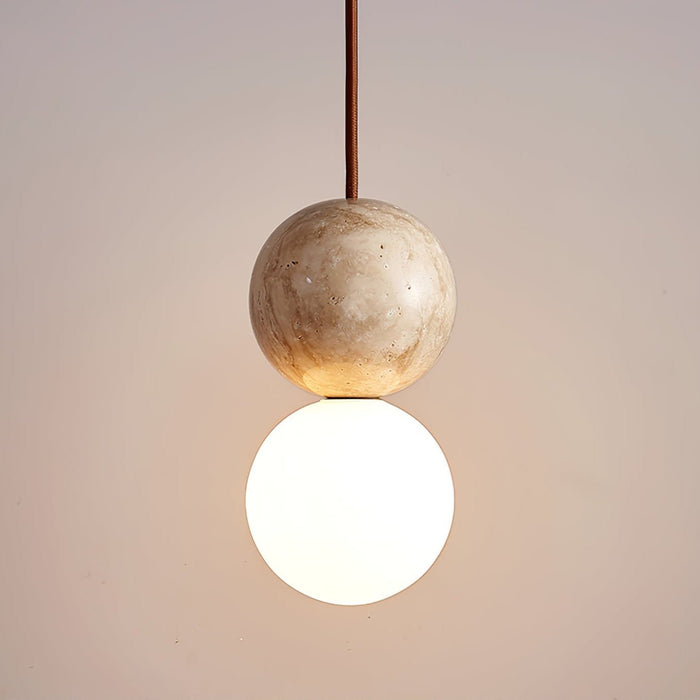 Camille Travertine Pendant Light - Simprolos