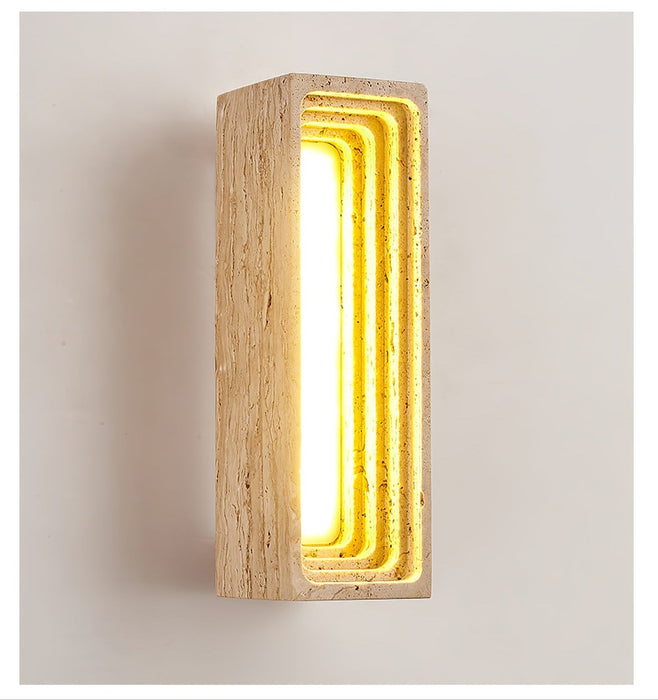 Canyon Travertine Wall Sconce - Simprolos