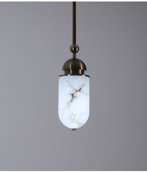 Capsule Alabaster Pendant Lamp - Simprolos