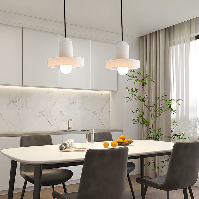 Carrara Alabaster Pendant Lamp - Simprolos