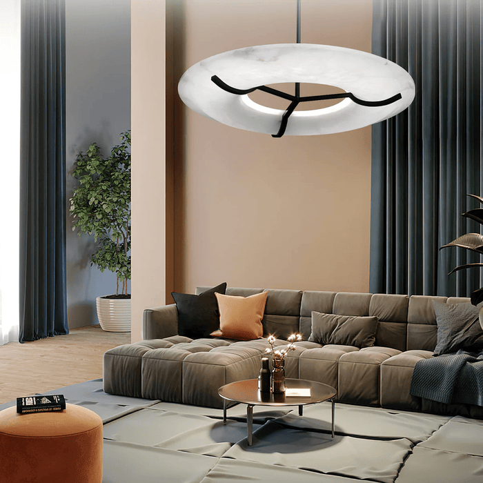 Carve Alabaster Pendant Light - Simprolos