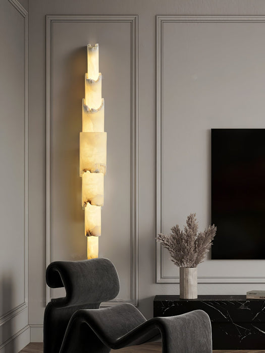 Cascading Alabaster Wall Sconce - Simprolos