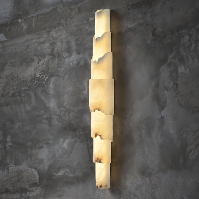 Cascading Alabaster Wall Sconce - Simprolos