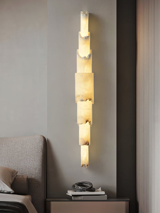 Cascading Alabaster Wall Sconce - Simprolos