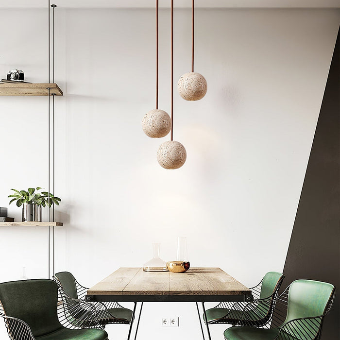 Cassia Travertine Pendant Light - Simprolos