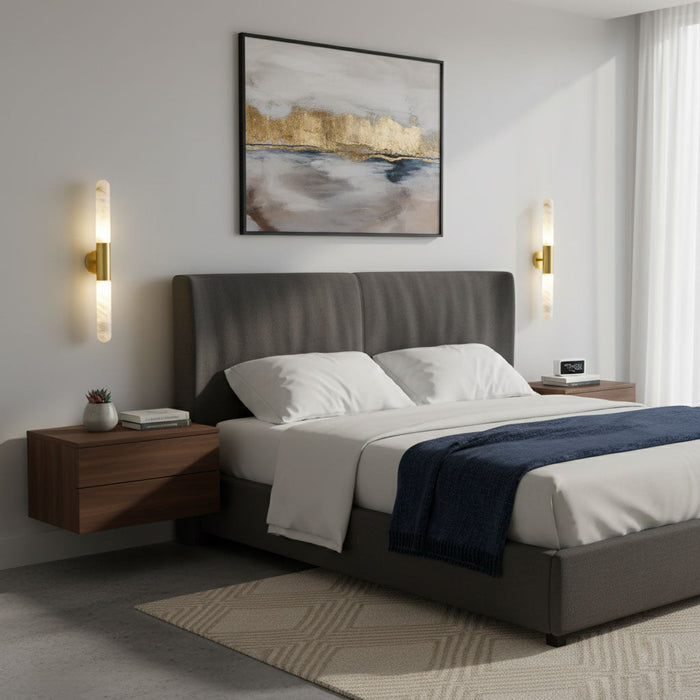 Cavoya Alabaster Wall Light - Simprolos