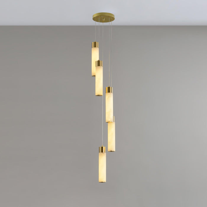 Celestial Alabaster Cascade Chandelier - Simprolos
