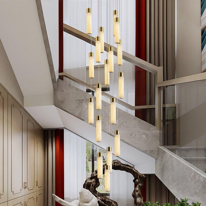 Celestial Alabaster Cascade Chandelier - Simprolos