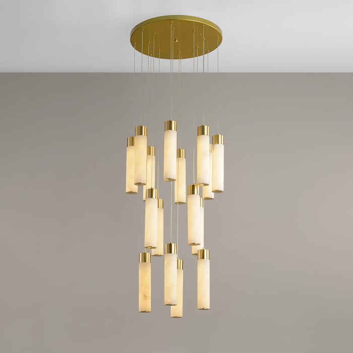 Celestial Alabaster Cascade Chandelier - Simprolos
