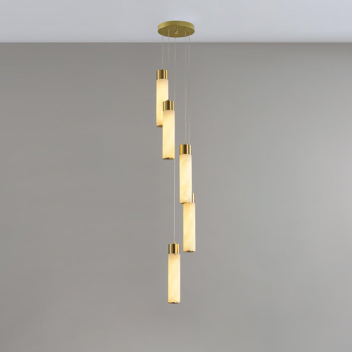 Celestial Alabaster Cascade Chandelier - Simprolos