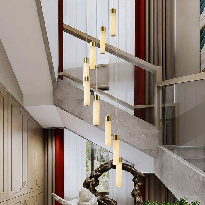 Celestial Alabaster Cascade Chandelier - Simprolos