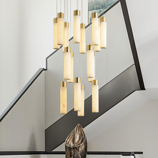 Celestial Alabaster Cascade Chandelier - Simprolos