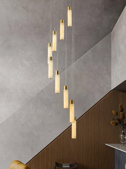 Celestial Alabaster Cascade Chandelier - Simprolos