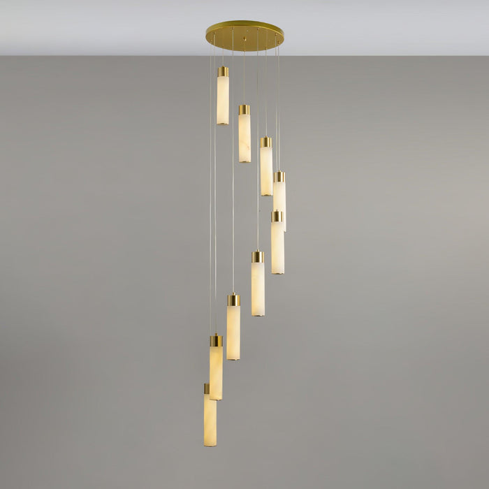 Celestial Alabaster Cascade Chandelier - Simprolos