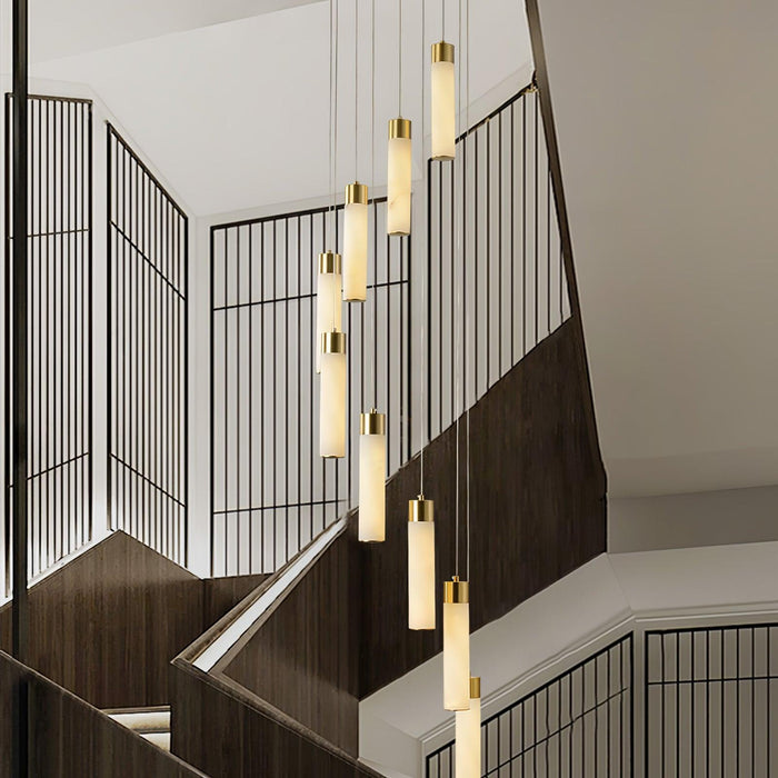 Celestial Alabaster Cascade Chandelier - Simprolos