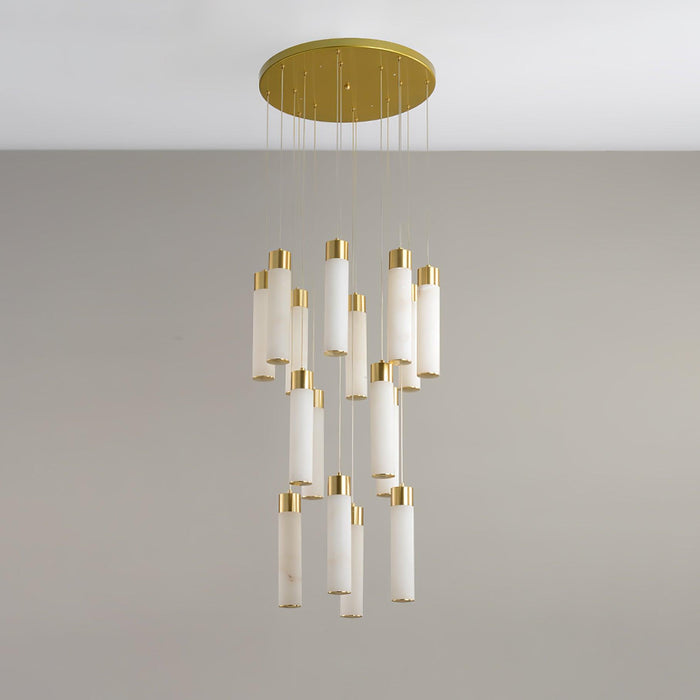 Celestial Alabaster Cascade Chandelier - Simprolos