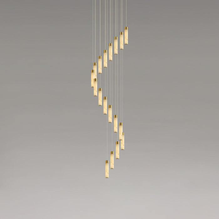Celestial Alabaster Cascade Chandelier - Simprolos