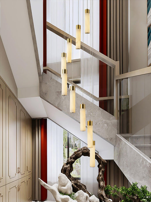 Celestial Alabaster Cascade Chandelier - Simprolos