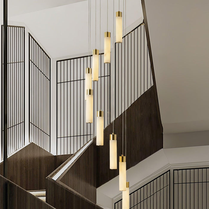 Celestial Alabaster Cascade Chandelier - Simprolos