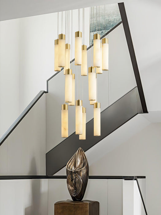 Celestial Alabaster Cascade Chandelier - Simprolos