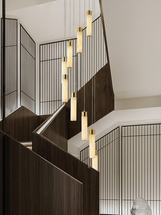 Celestial Alabaster Cascade Chandelier - Simprolos