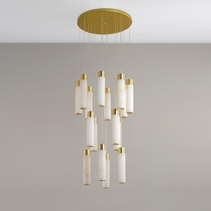Celestial Alabaster Cascade Chandelier - Simprolos