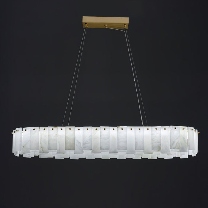 Celestial Alabaster Round Chandelier - Simprolos