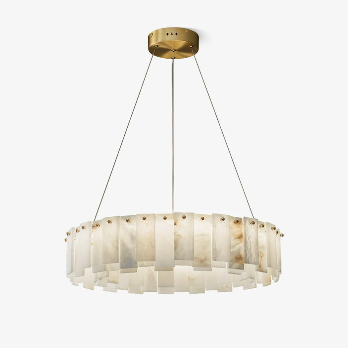 Celestial Alabaster Round Chandelier - Simprolos