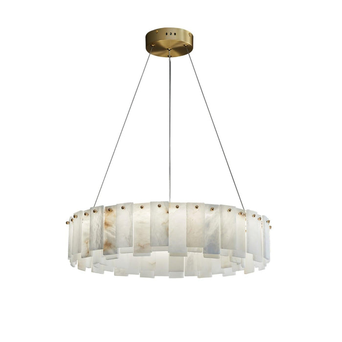 Celestial Alabaster Round Chandelier - Simprolos