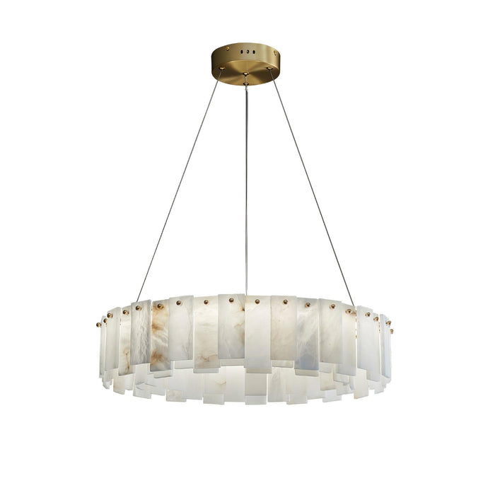 Celestial Alabaster Round Chandelier - Simprolos