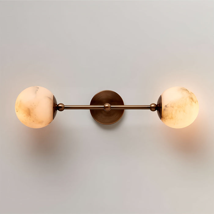 Celestial Double Alabaster Sconce - Simprolos