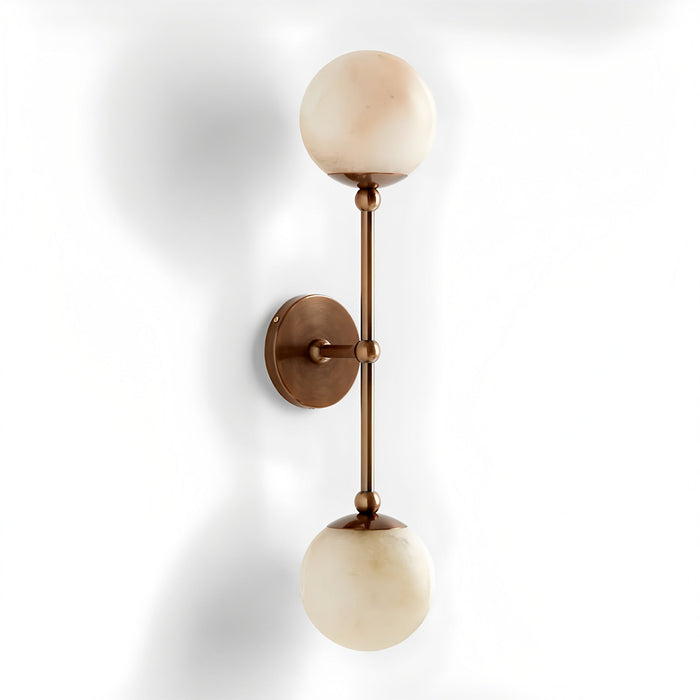 Celestial Double Alabaster Sconce - Simprolos