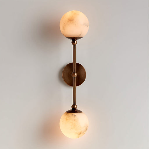 Celestial Double Alabaster Sconce - Simprolos