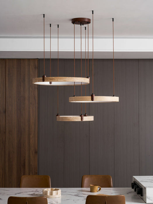 Celestial Orbit Travertine Chandelier - Simprolos