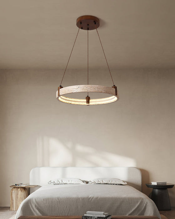 Celestial Orbit Travertine Chandelier - Simprolos