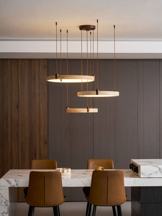 Celestial Orbit Travertine Chandelier - Simprolos