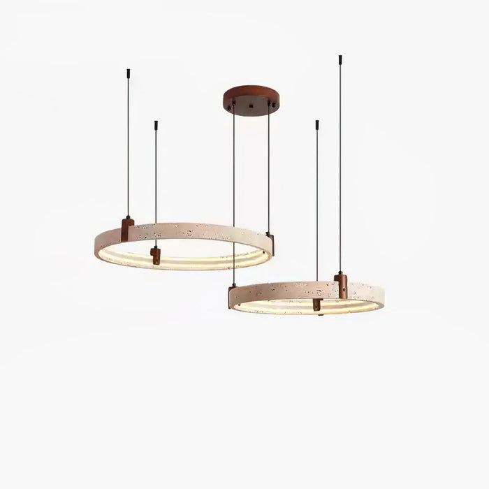 Celestial Orbit Travertine Chandelier - Simprolos