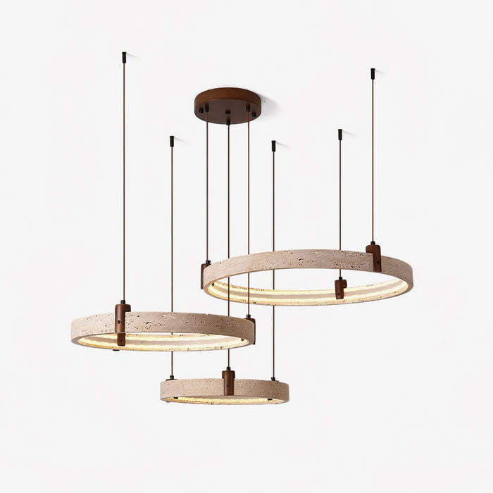 Celestial Orbit Travertine Chandelier - Simprolos