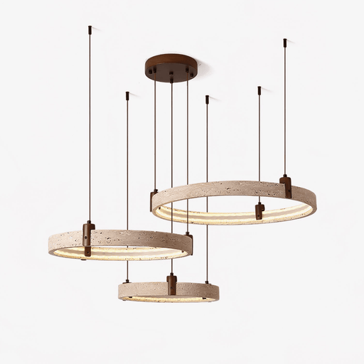 Celestial Orbit Travertine Chandelier - Simprolos