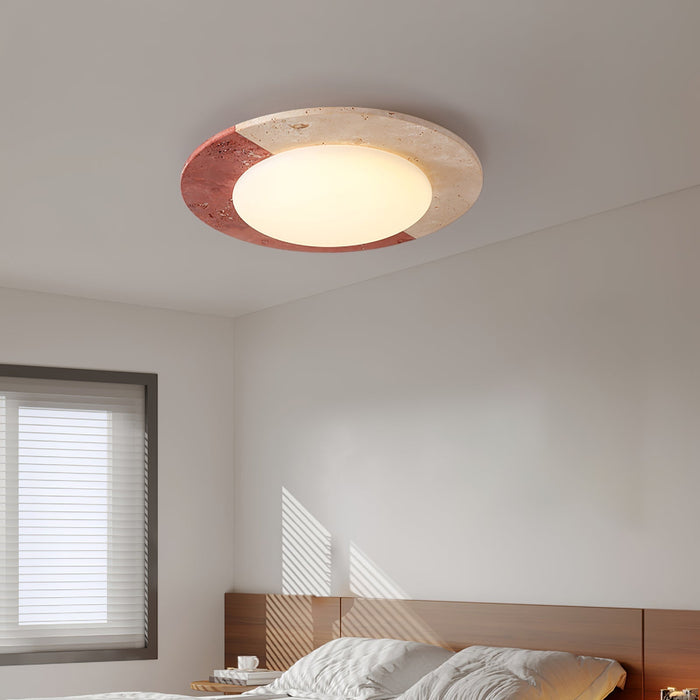 Celestial Travertine Ceiling Lamp - Simprolos