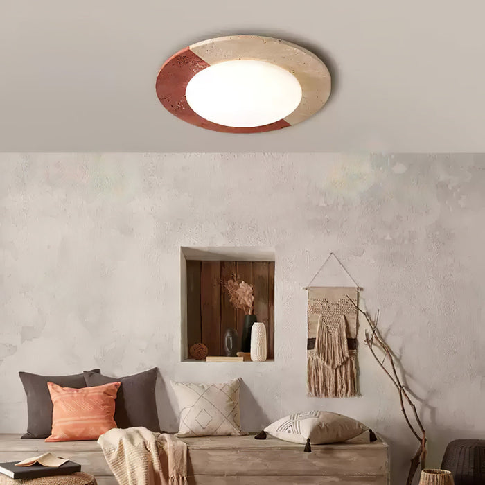 Celestial Travertine Ceiling Lamp - Simprolos