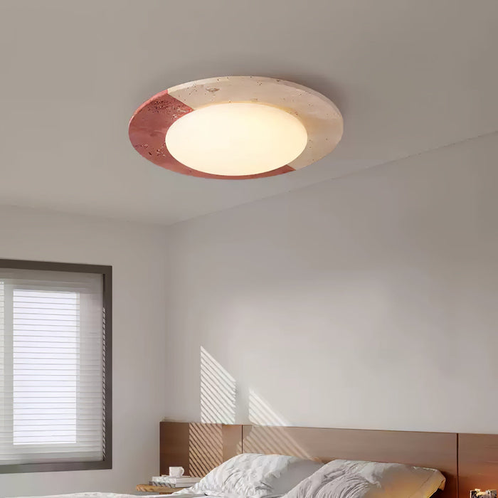 Celestial Travertine Ceiling Lamp - Simprolos
