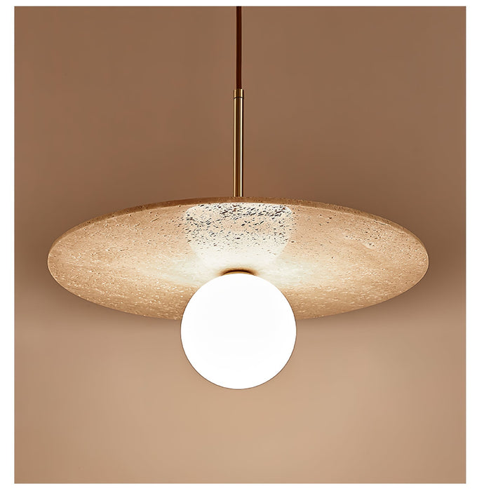 Celestial Travertine Pendant Light - Simprolos