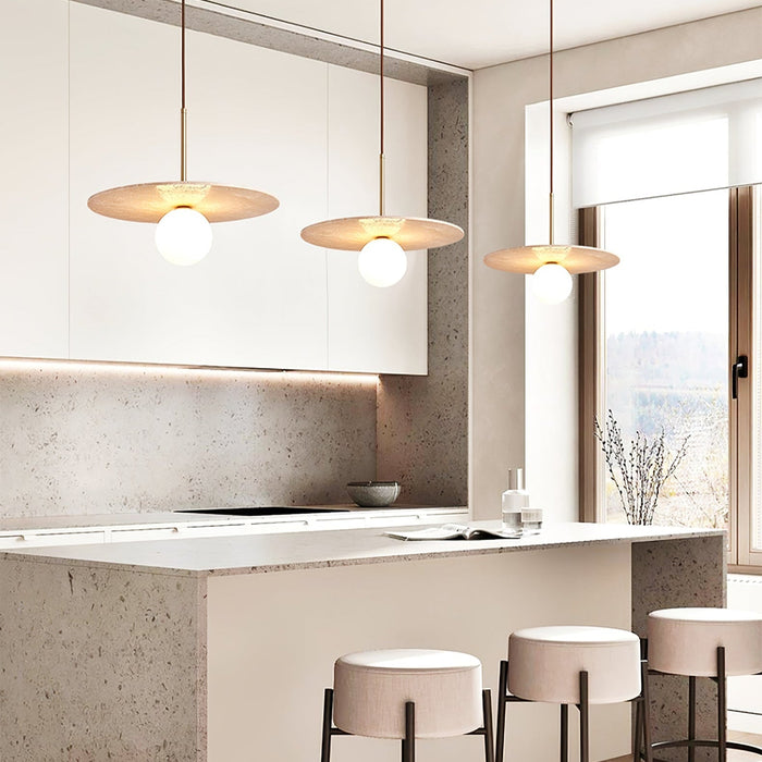 Celestial Travertine Pendant Light - Simprolos