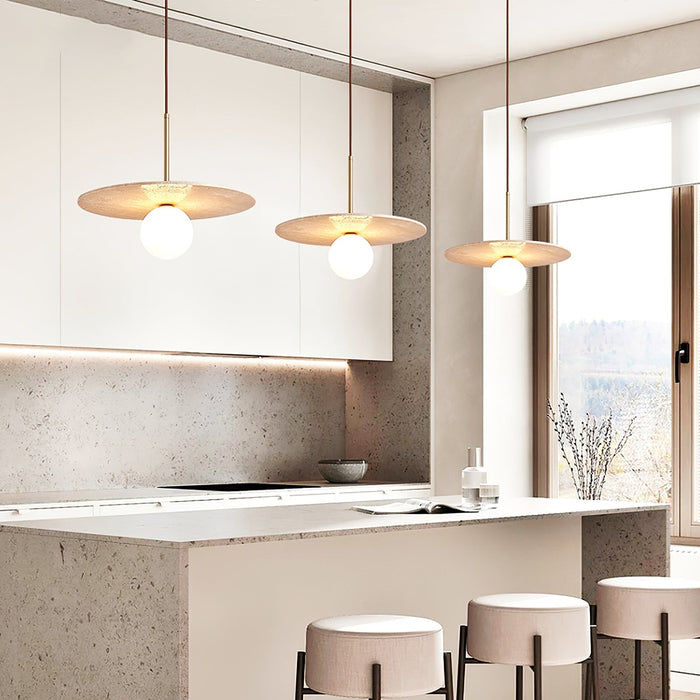 Celestial Travertine Pendant Light - Simprolos