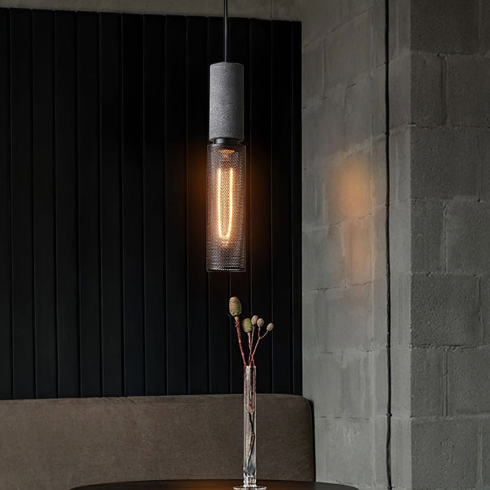 Cement Mesh Pendant Light - Simprolos