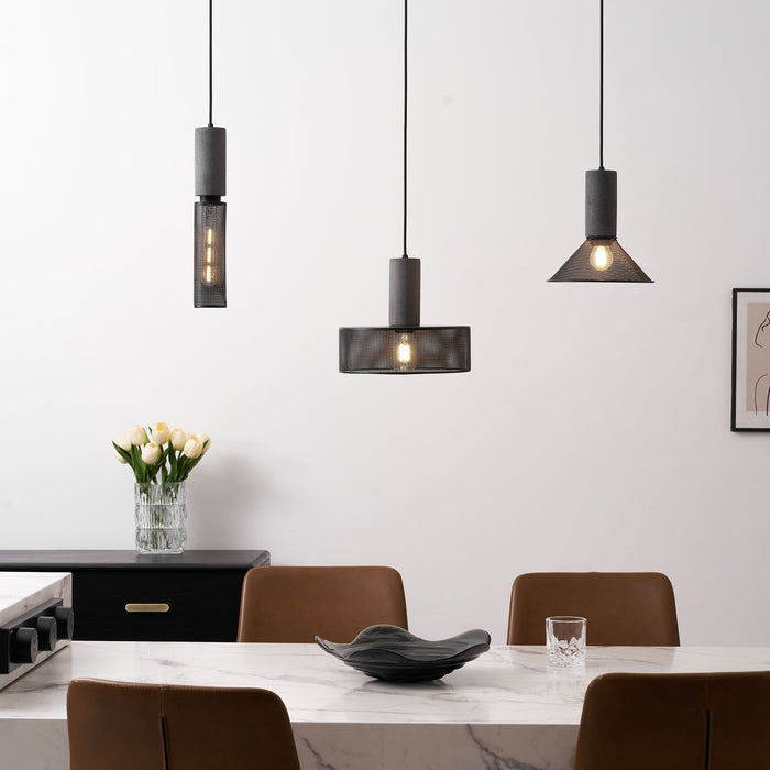 Cement Mesh Pendant Light - Simprolos