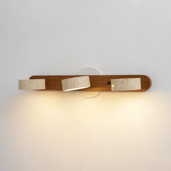 Travertine Duo Wall Light Simprolos